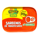 Tropical Sun Canadian Style Sardines In Tomato Sauce 106g