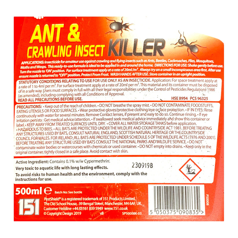 PestShield Move it Ant & Crawling Insect Killer 500ml