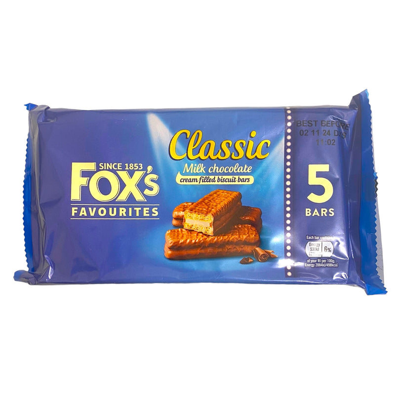 Fox’s Classic Milk Chocolate bars 5pk