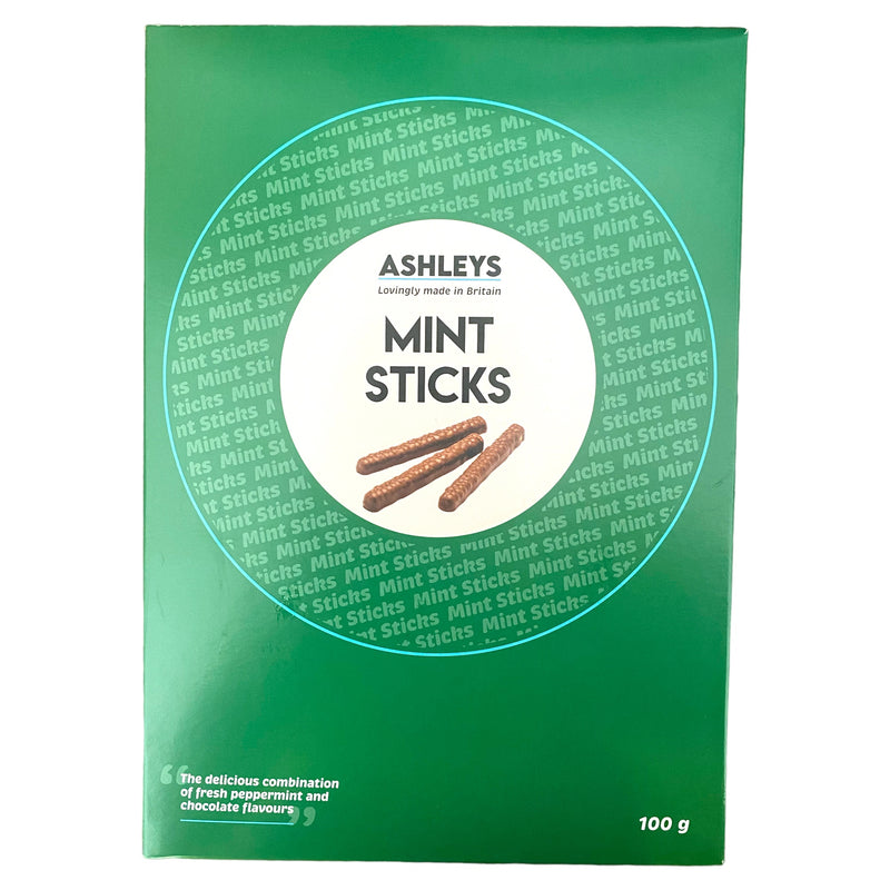 Ashley’s Chocolate Mint Sticks 100g
