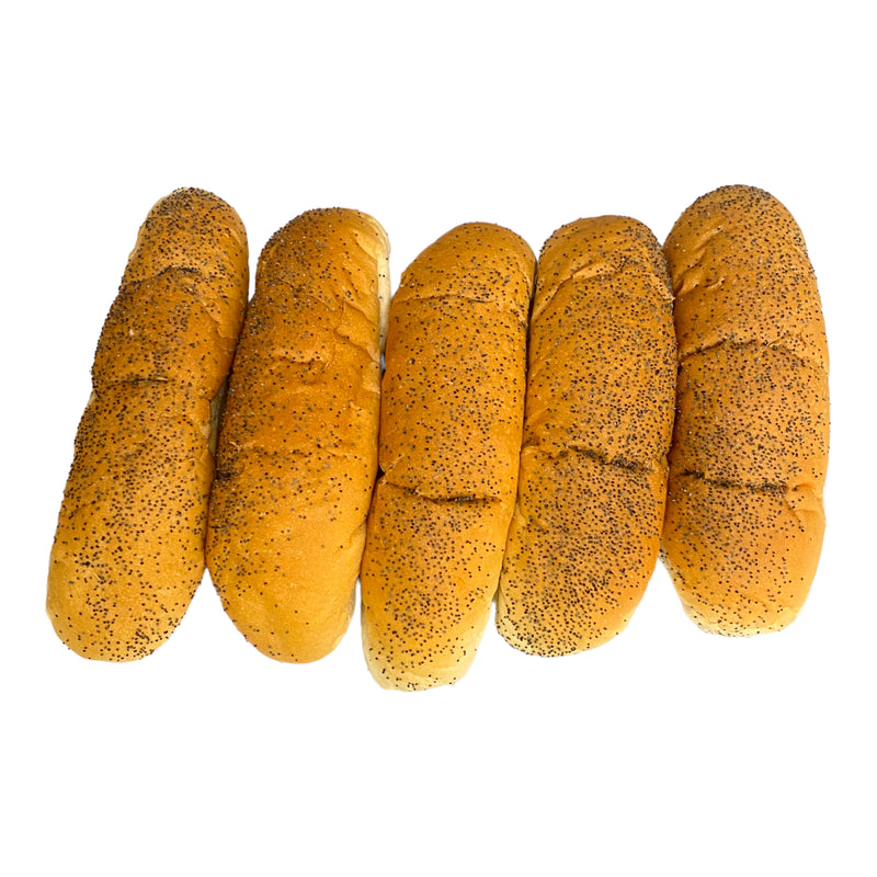 Soft Seeded Boat Rolls x 5