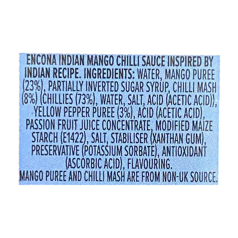 Encona Indian Mango Chilli Sauce 142ml