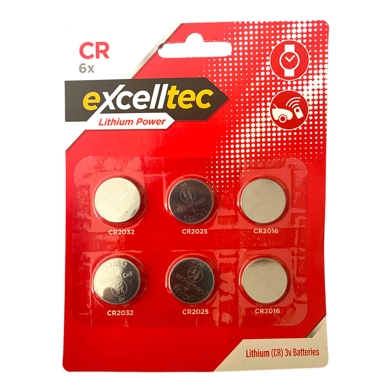 Excelltec Lithium Power CR 3v Batteries x 6