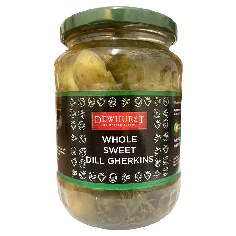 Dewhurst Whole Sweet Dill Gherkins 680g