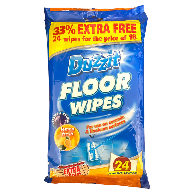 Duzzit Extra Strong Floor Wipes x 24