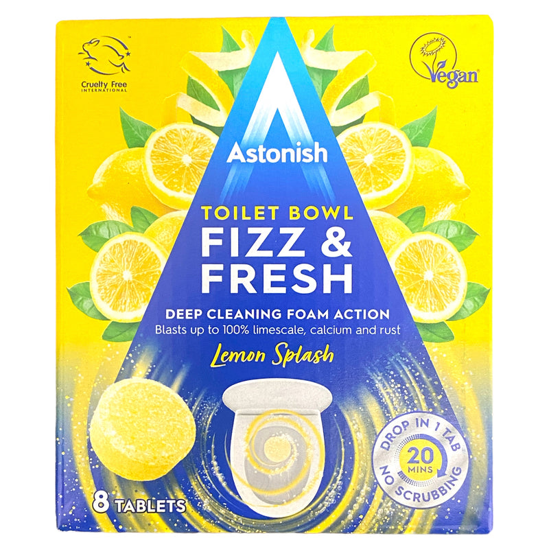 Astonish Toilet Bowl Fizz & Fresh Lemon Splash 8 x 20g