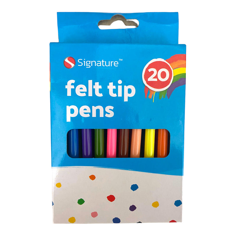 Signature Felt Tip Pens x 20