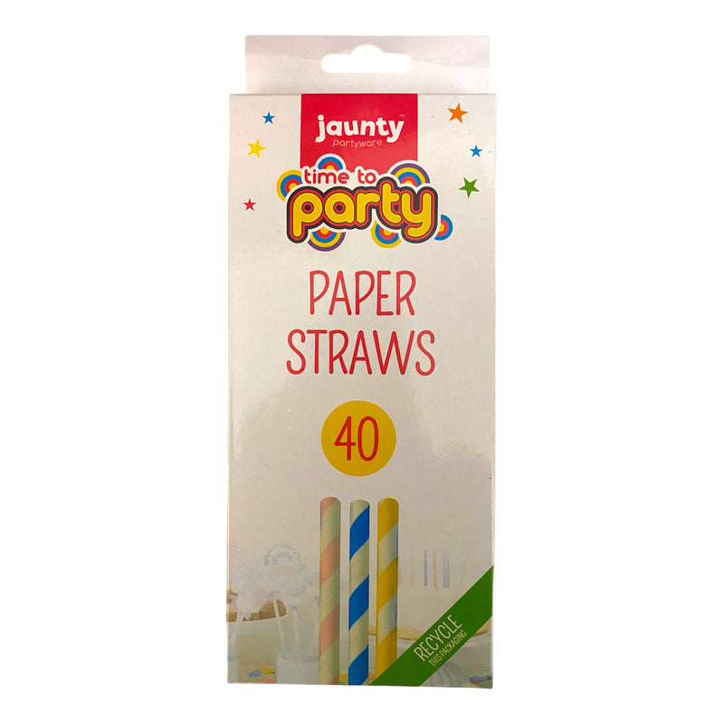 40 Paper Straws x 40