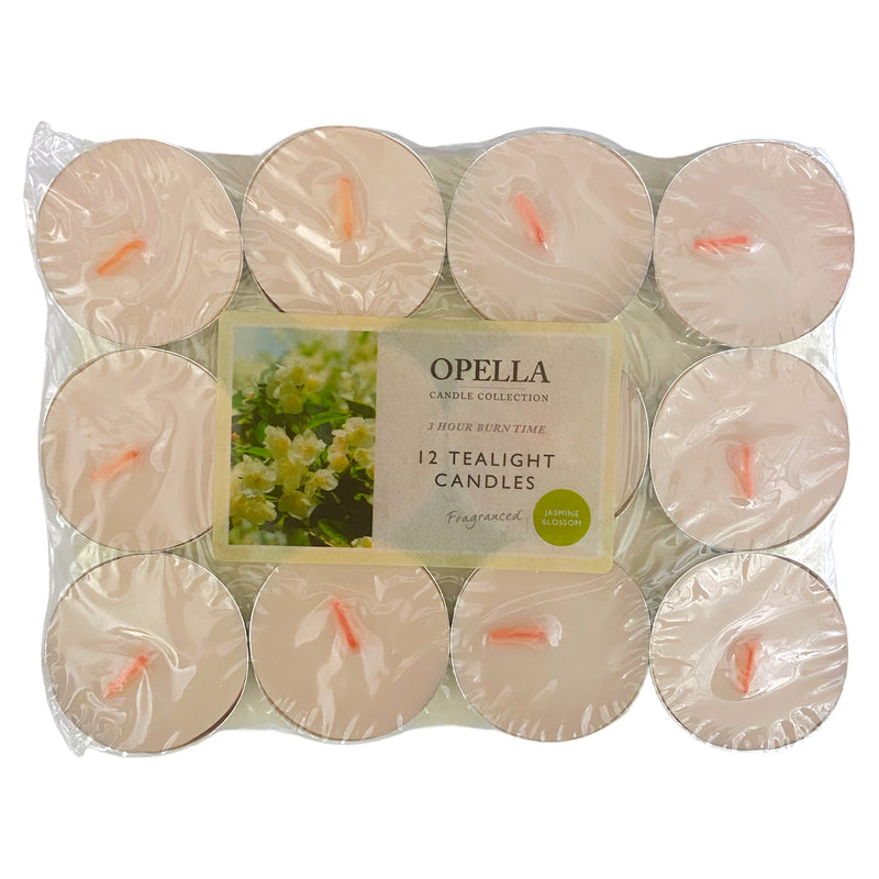 Opella Tea Light Candles Jasmine Blossom x 12