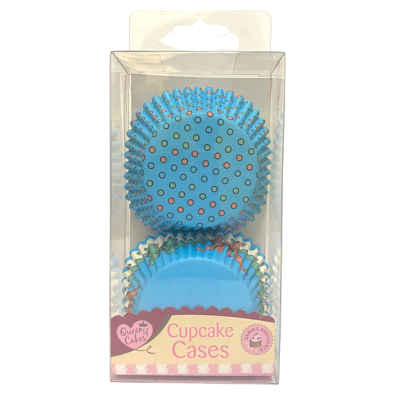 Queen of Cakes Cupcake Cases Blue x 60