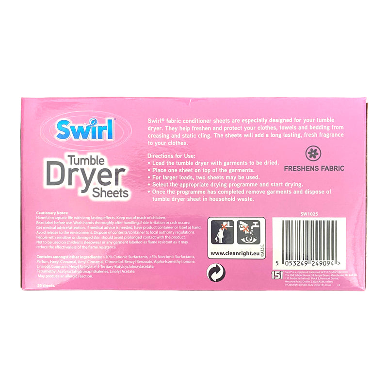 Swirl Tumble Dryer Sheets x 35