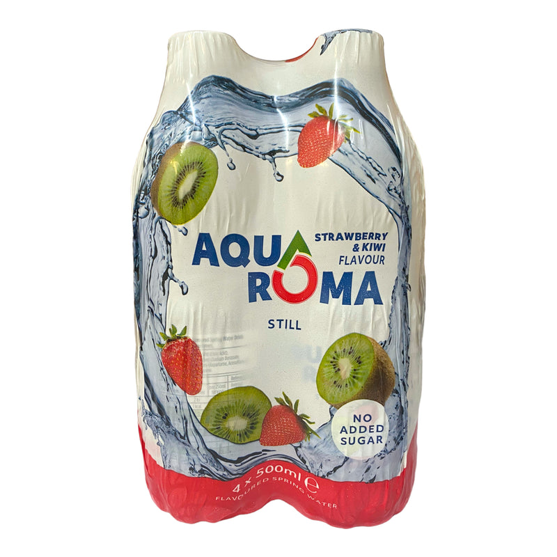 AquaRoma Strawberry & Kiwi Still Water 4 x 500ml