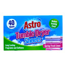 Astro Tumble Dryer Sheets Spring Fresh 40pk