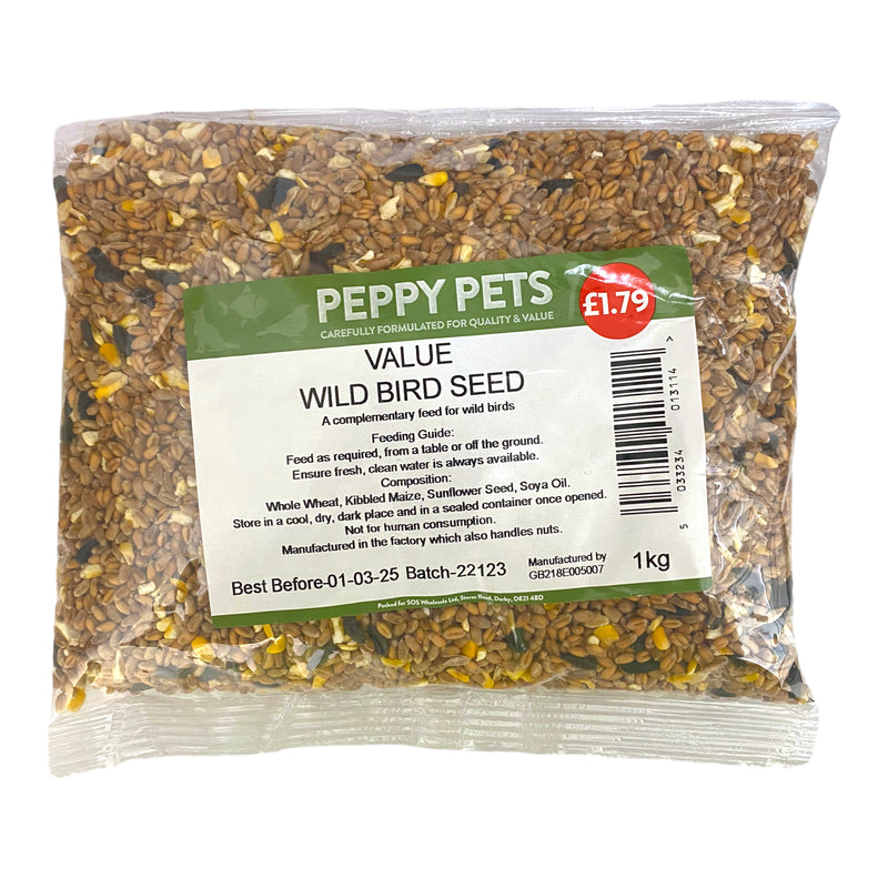 Peppy Pets Value Wild Bird Seed 1kg