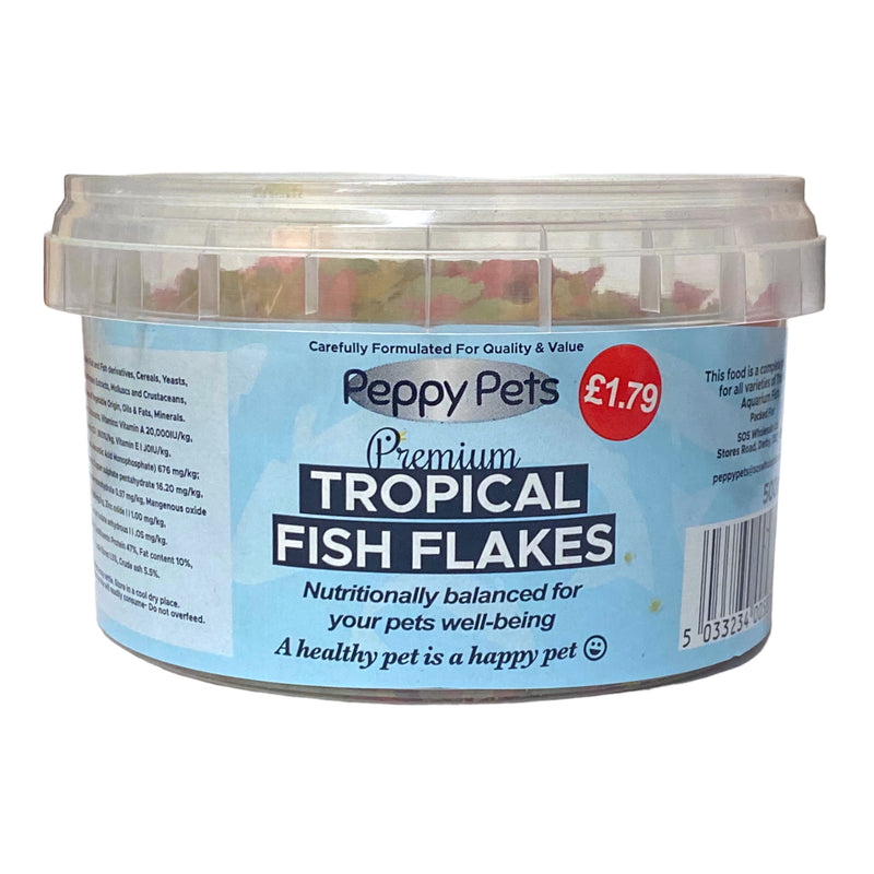 Peppy Pets Premium Tropical Fish Flakes 500ml