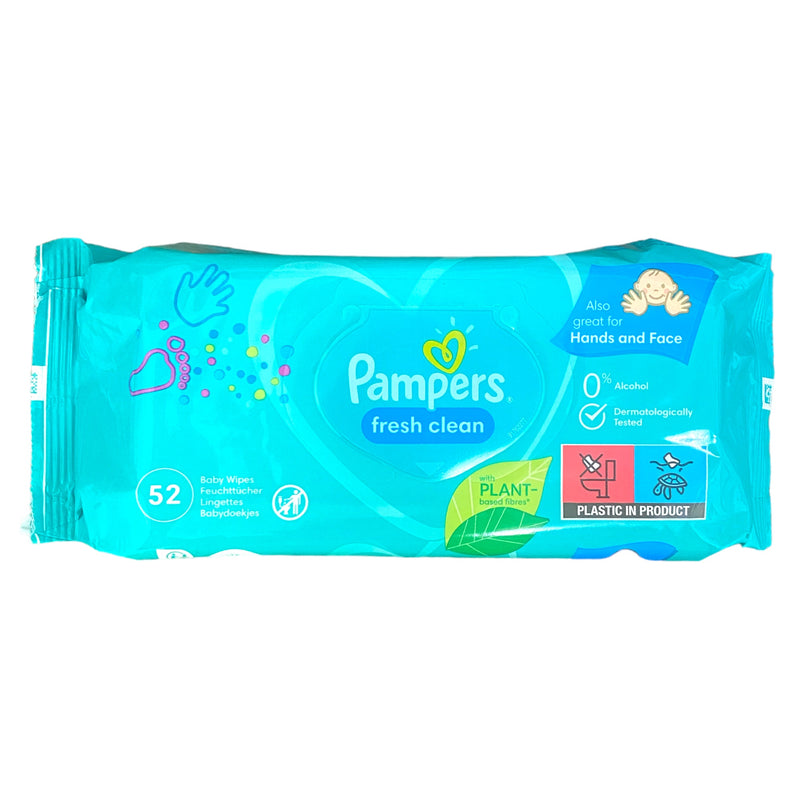 Pampers Fresh Clean Wipes 52pk