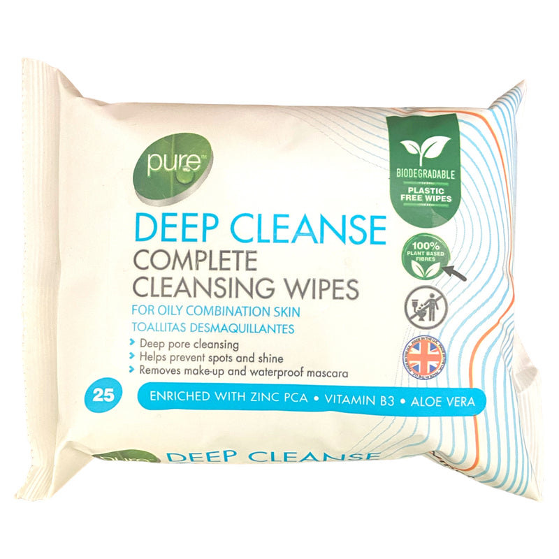 Pure Deep Cleanse Cleansing Wipes 25pk