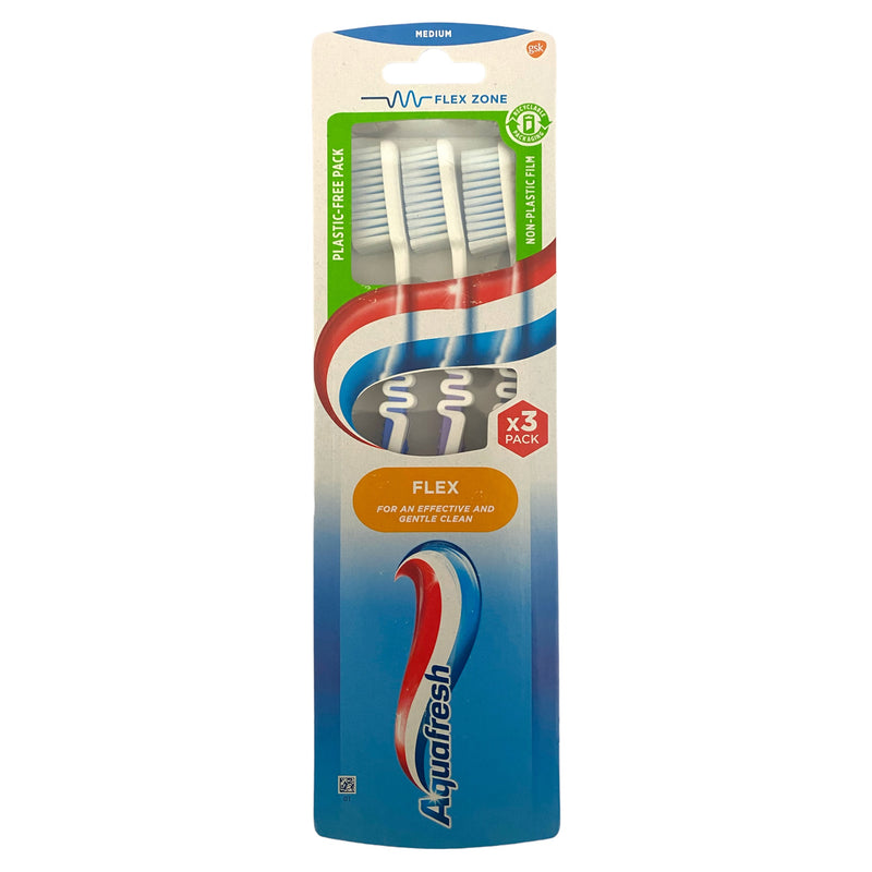 AquaFresh Flex Toothbrushes 3pk