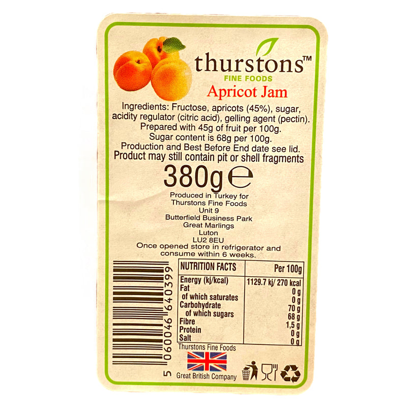 Thurstons Apricot Jam 380g