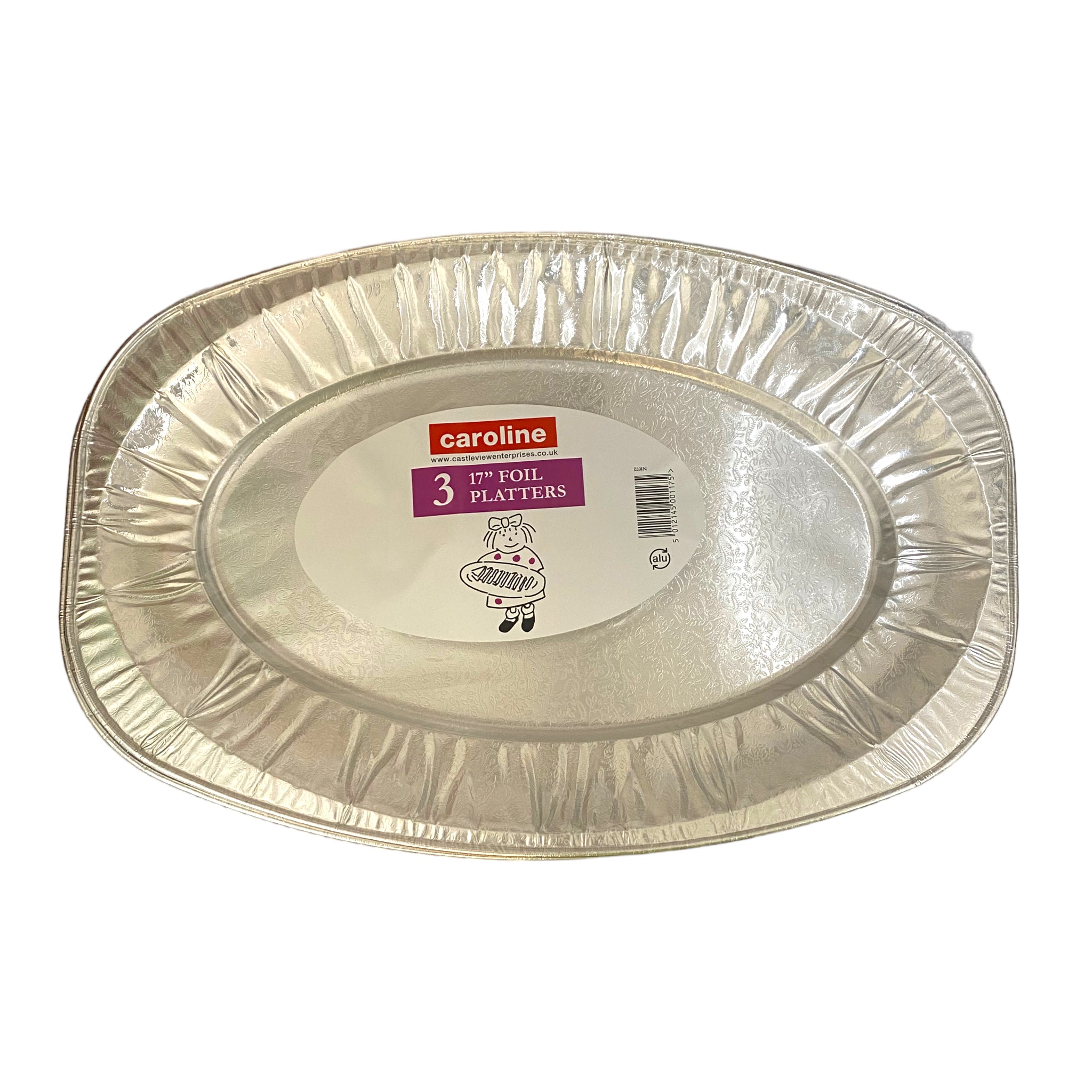17” Foil Platters x 3