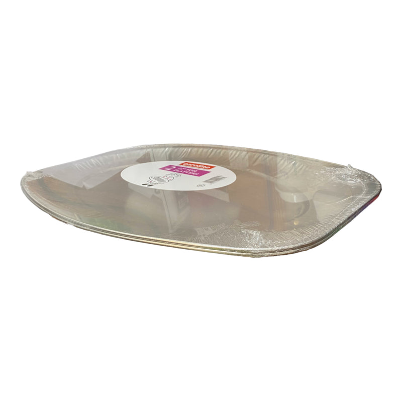 22” Foil Platters x 2