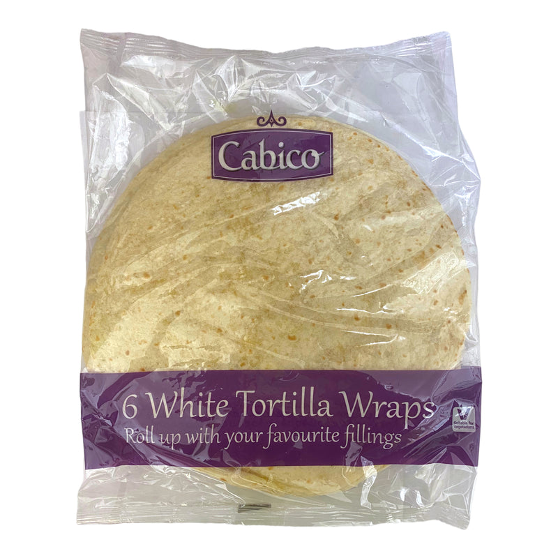 Cabico White Tortilla Wraps x 6