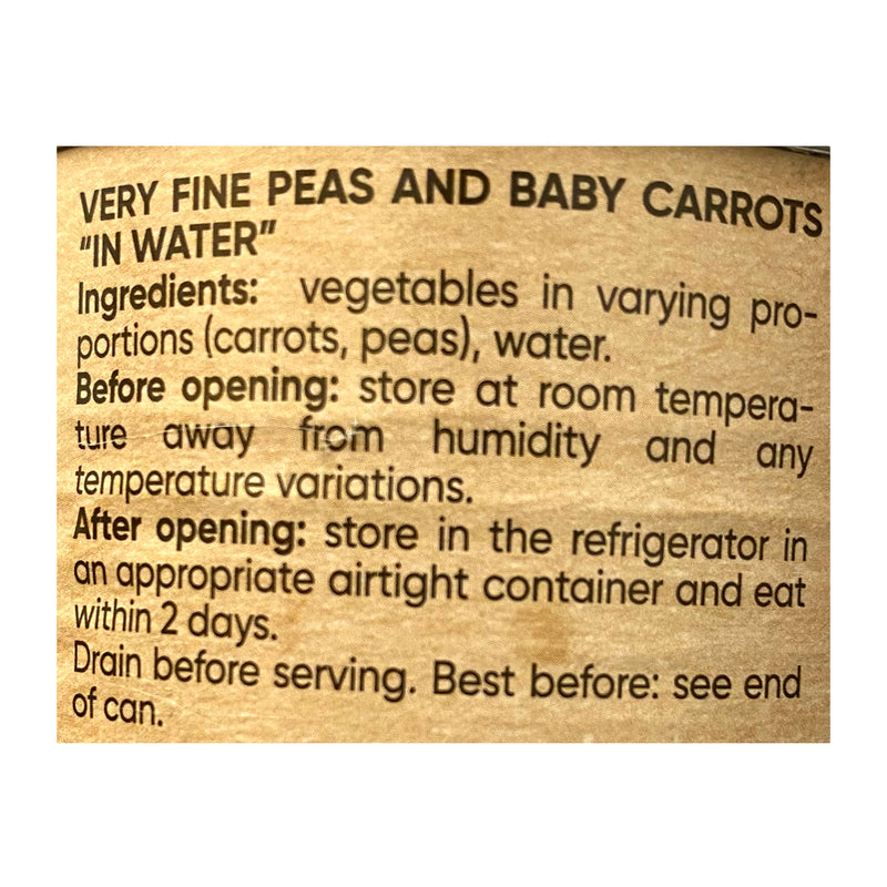 D’aucy Peas & Baby Carrots 400g