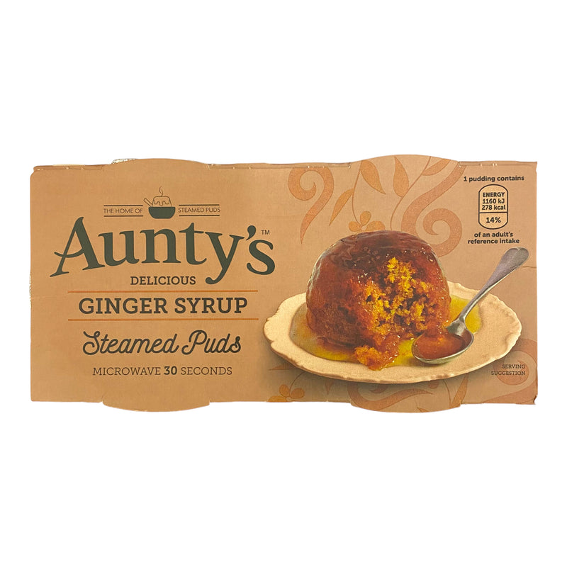 Aunty’s Ginger Syrup Steamed Puds 2 x 95g