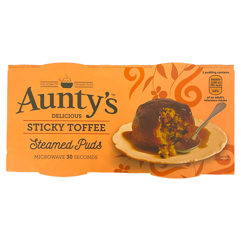 Aunty’s Sticky Toffee Steamed Puds 2 x 95g