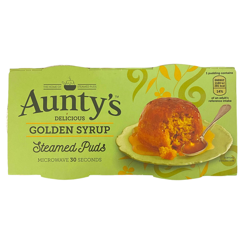 Aunty’s Golden Syrup Steamed Puds 2 x 95g