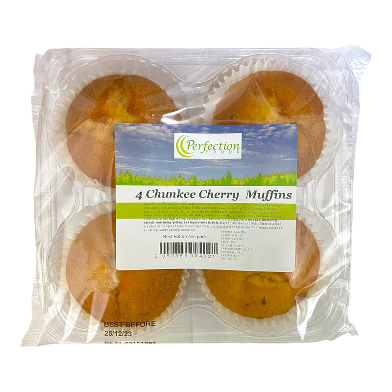 Perfection Chunkee Cherry Muffins x 4