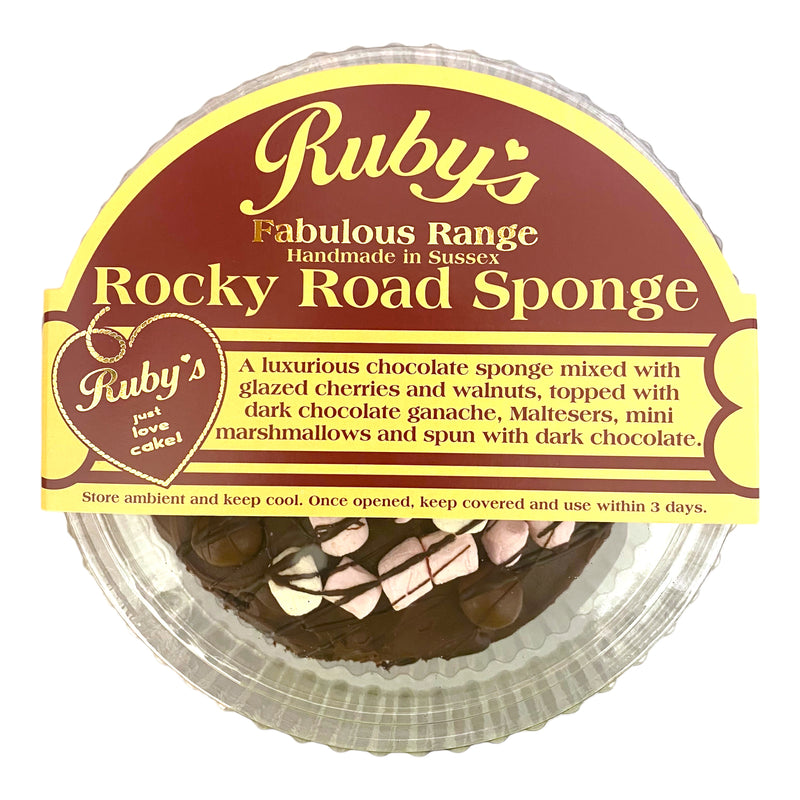 Ruby’s Rocky Road Sponge Cake