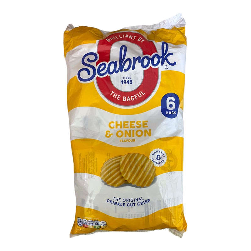 Seabrook Cheese & Onion 6pk