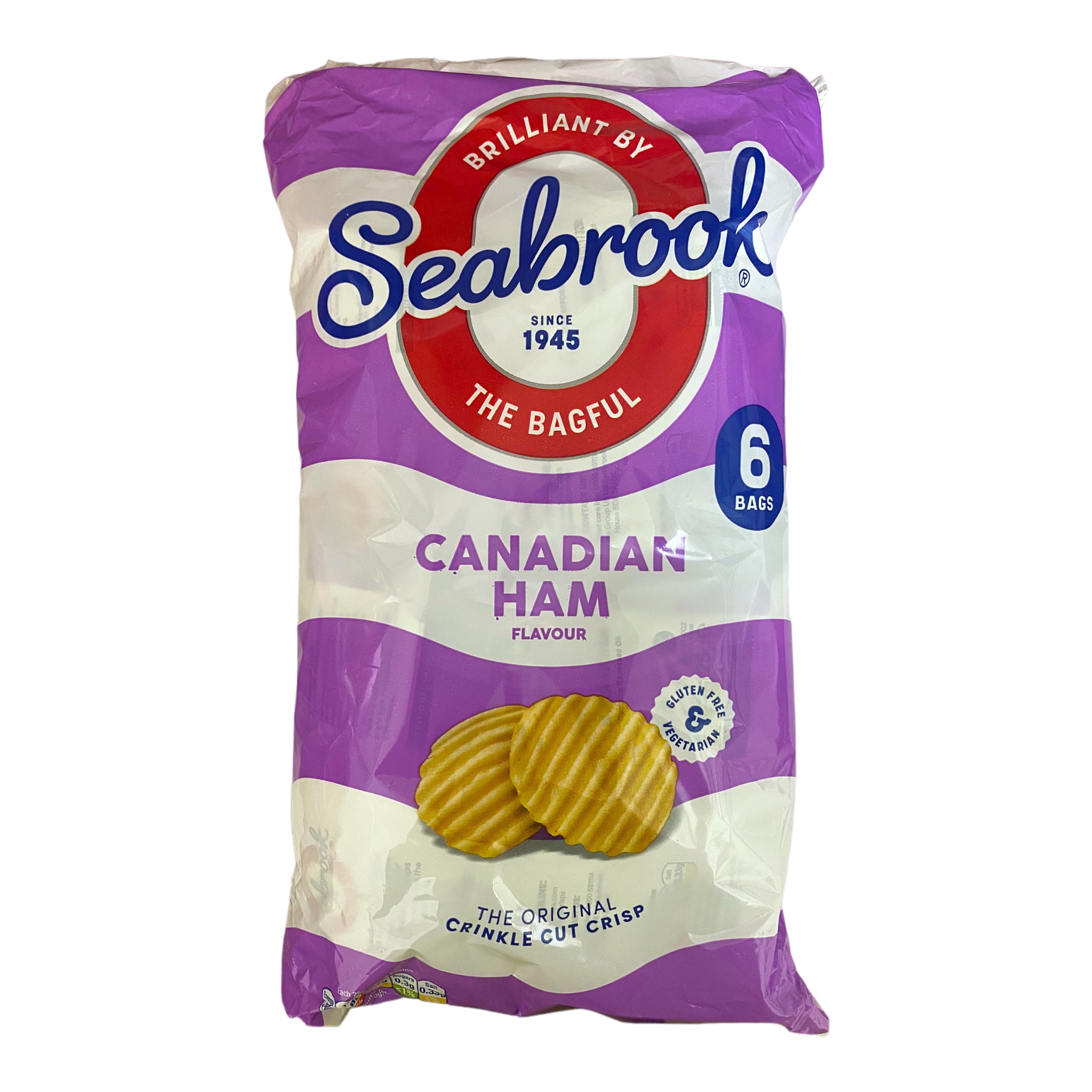 Seabrook Crinkle Cut Sea Salt & Vinegar Box: 32 Bags X 31.8g