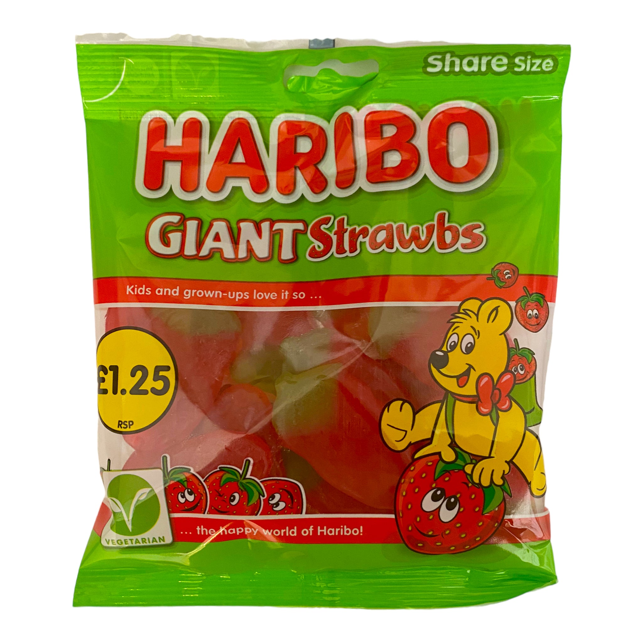 Haribo Giant Strawbs 140g