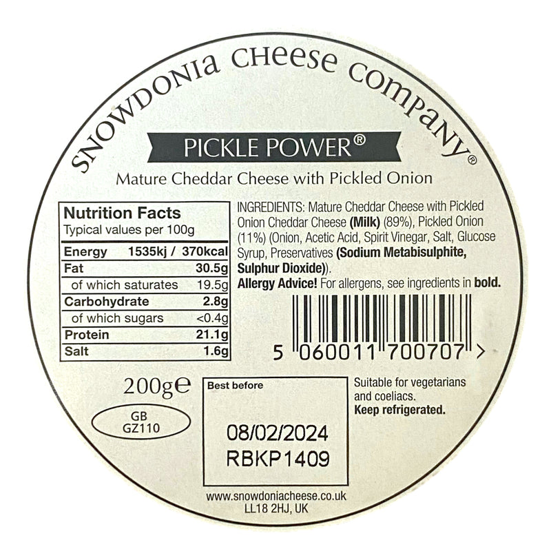 Snowdonia Pickle Power Cheese 200g