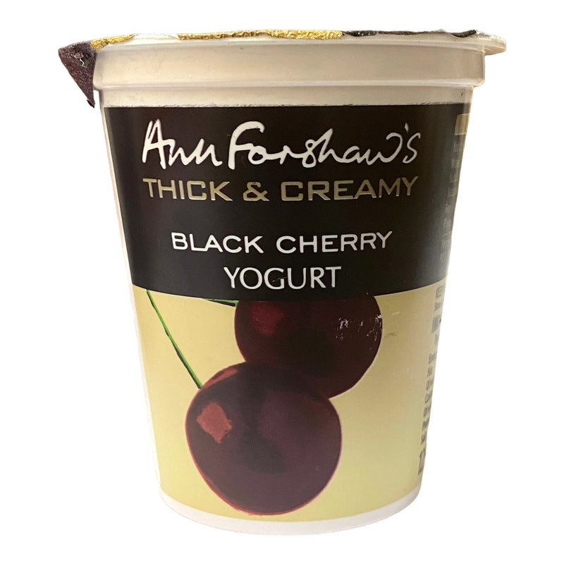 Ann Forshaws Black Cherry Yogurt 125g