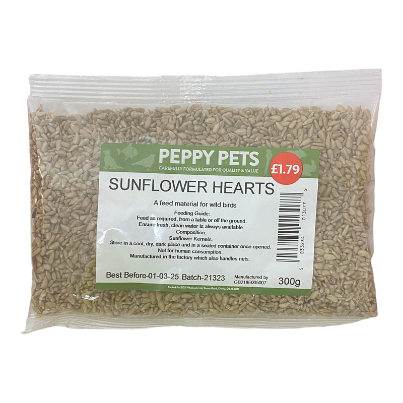 Peppy Pets Sunflower Hearts 300g
