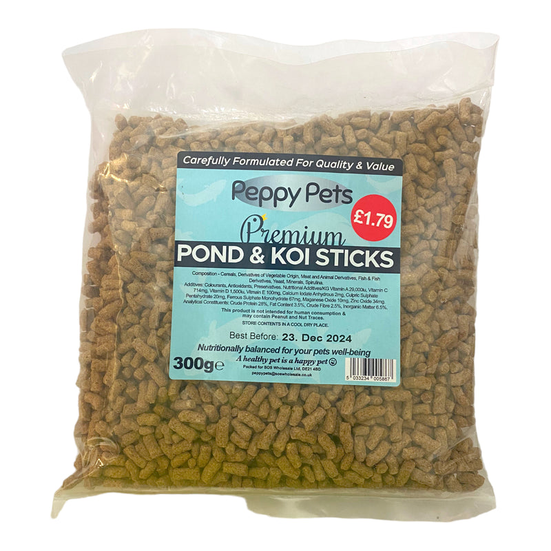 Peppy Pets Premium Pond & Koi Sticks 300g