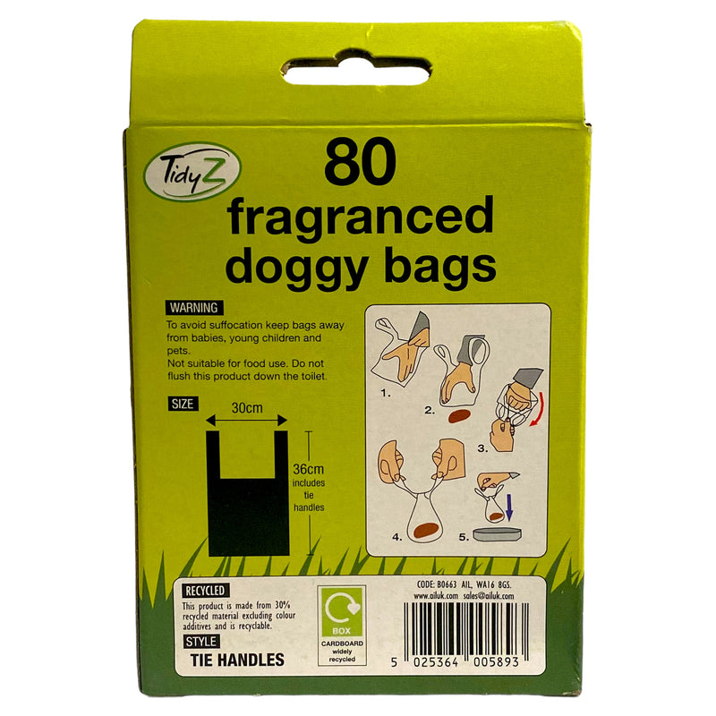 TidyZ Fragranced Doggy Bags 4 x 20bags