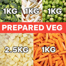 MEDIUM PREPARED VEG ADD-ON **ONLY AVAILABLE 23rd & 24th Dec**
