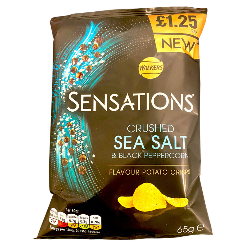 Walkers Sensations Sea Salt & Black Pepper 65g