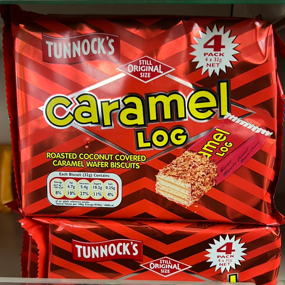 Tunnock s Caramel Log 4 Pack Barleylands Farm Shop tunnock-s-caramel-log-4-pack-barleylands-farm-shop