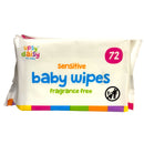 Upsy Daisy Sensitive Baby Wipes 72pk