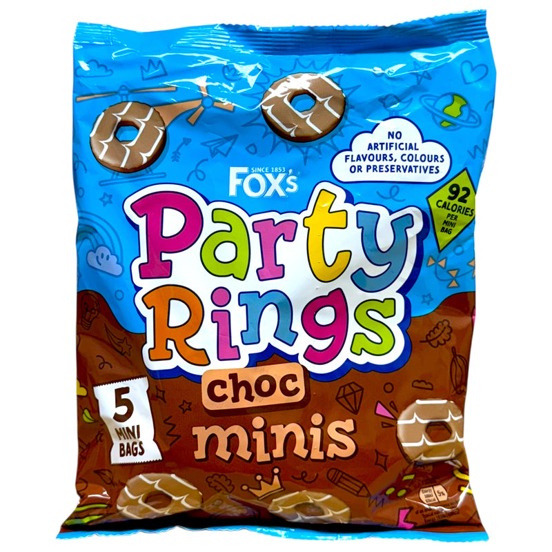 Fox’s Party Rings Choc Minis 5 x 21g