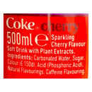 Coca Cola Cherry Case of 12 x 500ml BB: 31/07/2026