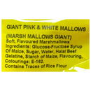 Sunshine Marsh Mallows Giant 100g