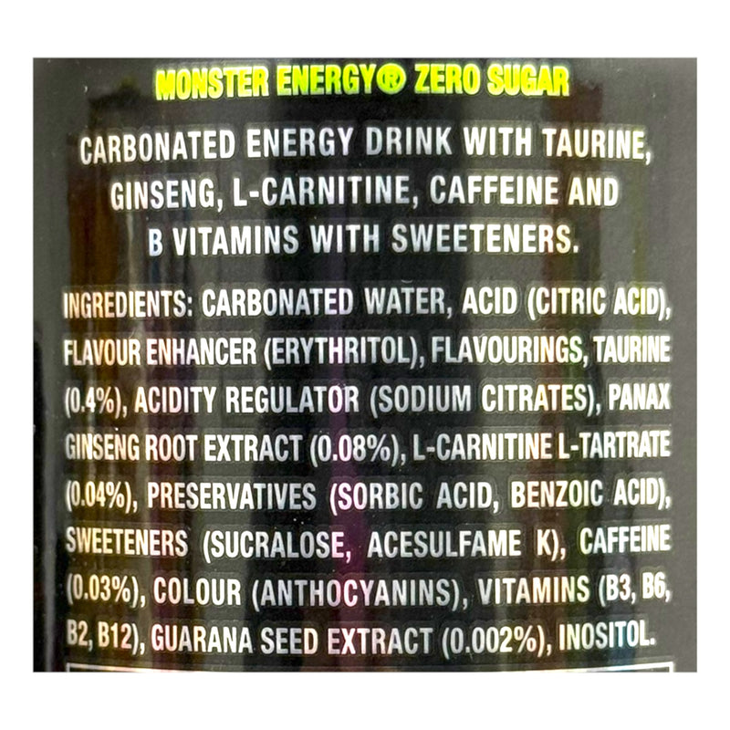 Monster Energy Zero Sugar Original Green 500ml