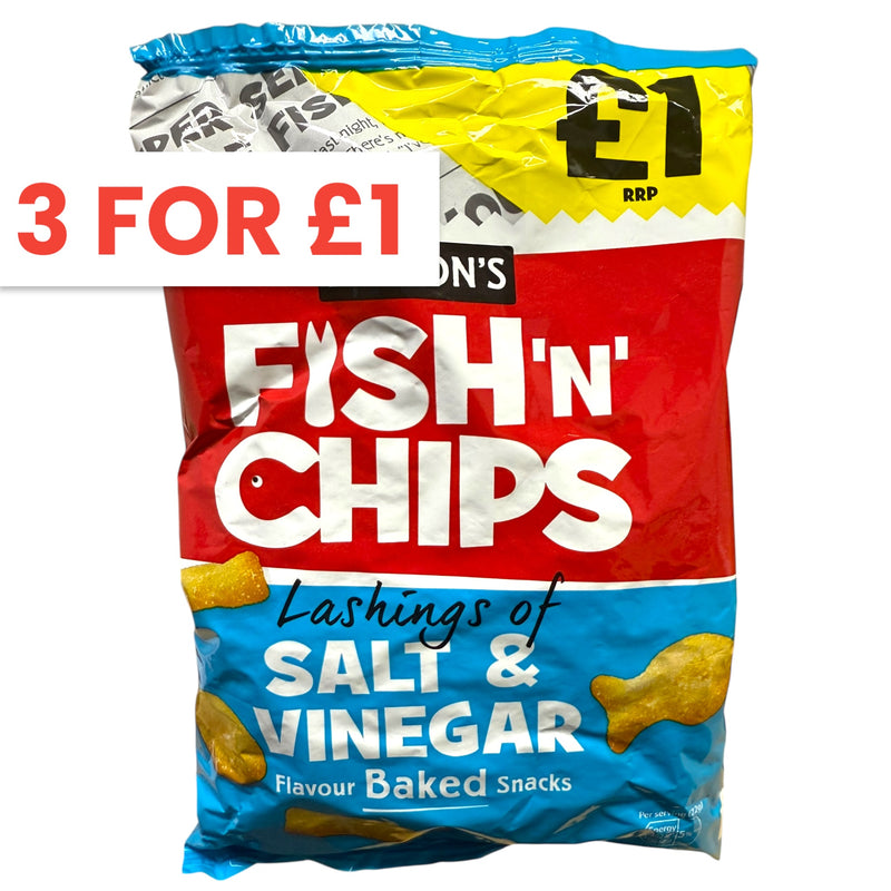 Burtons Fish n Chips Salt & Vinegar 110g