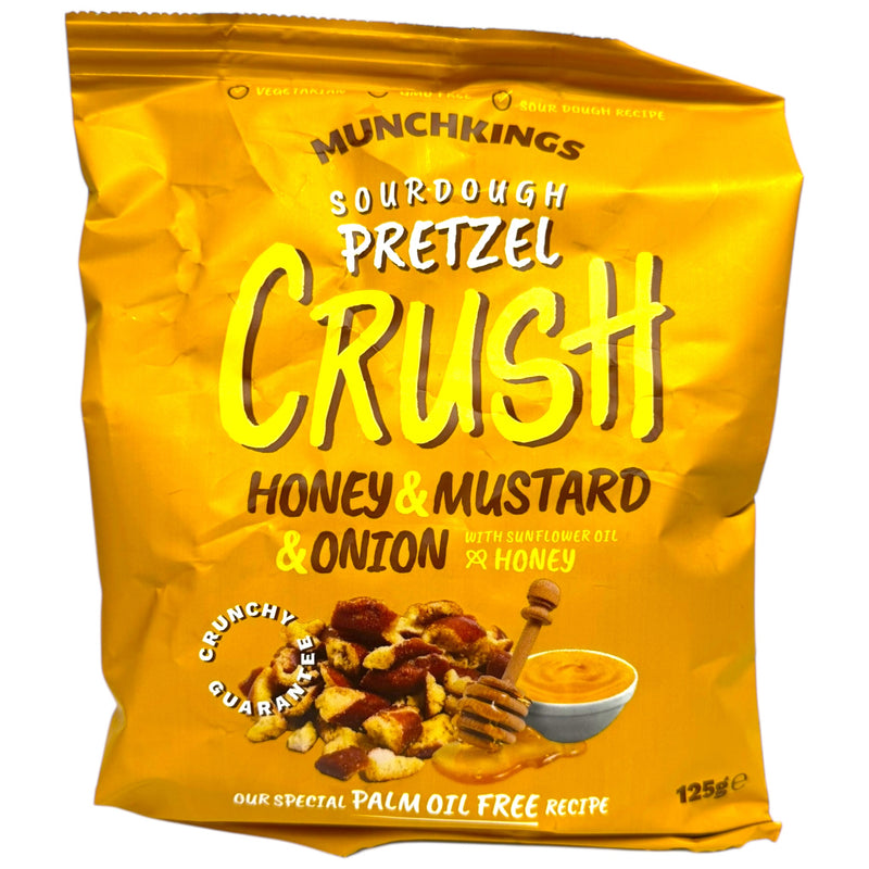 Munchkings Crush Pretzel Honey Mustard & Onion 125g